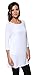 Free to Live 3 Pack Women's Loose Fit Long Elbow Sleeve Jersey Tunics (XL, Rose, Royal Blue, White)