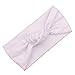 DZT1968(TM)Baby Girl Newest Turban Headband Head Wrap Knotted Hair Band (White)