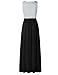 MEROKEETY Women's Summer Striped Sleeveless Crew Neck Long Maxi Dress Dress with Pockets Black
