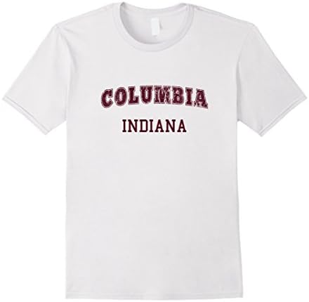 Mens Columbia Indiana T-Shirt Athletics Gym Sports Tee 3XL White