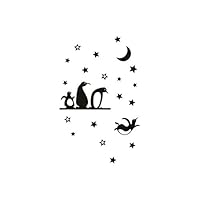 SANGNI Penguin Wall Stickers & Murals,Wall Affixed with Art Decal for Boy Girl Nursery Baby Room Bedroom Kitchen Living Room,Home Décor Accents for Living Room,Wall Decals Murals Decor Paper