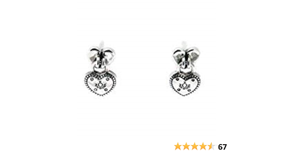 PANDORA Heart padlock earrings 