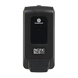 Pacific Blue Ultra Wall-Mounted Manual Dispenser for Foaming Hand Soap and Hand Sanitizer by Georgia-Pacific, Black, 53057, 11.5” W x 5.6” D by 4.4” H