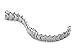 iStrap 24mm Curved End Stainless Solid Steel Polished Metal Watch Bracelet for Panerai 44mm Cases