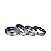 Shuremaster 4mm 6mm 8mm Tungsten Rings for Men Women Engagement Wedding Band Blue/Silver Comfort Fit Size 4-15