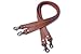 Wento Pair 24'' Camel Genuine Leather Purses Straps,Lobster Hook Inner Size 0.3'',Real Leather Sewing Canvas Backing Bag Handles,Replacement Purse Straps,Handbag Bag Wallet Straps WT0301 (Camel)…