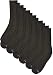 Hanes Men's FreshIQ Cushion Crew Socks, Black, 10-13 (Shoe Size 6-12) (Pack of 6) primary