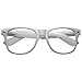 zeroUV - Nerd Raver Poser Clubbing Clear Lens UV400 Dork Horn Rimmed Glasses