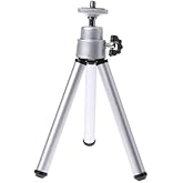 REFLEX CAMERA Lightweight Extendable Mini Tripod 5.9-7.9in &ndash; Aluminum Desktop Table Stand for Smartphone, GoPro, Webcam &ndash; Portable, Adjustable, Stable Video &amp; Photo Shooting