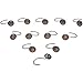 Amazon Basics Shower Curtain Hooks - Beaded Circle, Oil- Rubbed Bronze