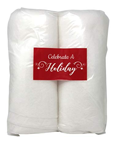 Celebrate A Holiday Christmas Snow Roll - 2 Packages of 3 Foot X 8 Foot Artificial Snow Blankets for - //medicalbooks.filipinodoctors.org