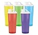 Tupperware Set of 5 16 0z. Flip Top Tumblers