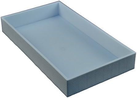 Regal Pak ® 2 Inch Deep White Full Size Plastic Stackable Jewelry Tray 14 3/4" X 8 1/4" X 2"H
