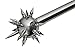 SZCO Supplies Silver Mace Ball Spike Spiked Mace