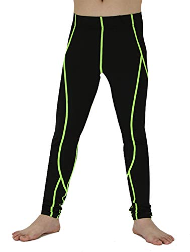 LANBAOSIYouth Boys Compression Leggings Athletic Pants Base Layer Football Workout Tight