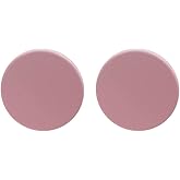 Large Colorful Disc Round Acrylic Button Stud Earrings for Women Geometric Minimalist Jewelry