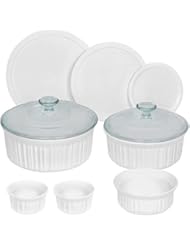 CorningWare 10-Piece Set French White Ceramic Bakeware
