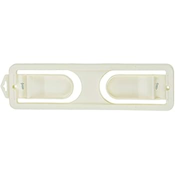 DecorRack Wall Mount Paper Towel Holder for Kitchen and Bath, Flexible Shatterproof -BPA Free- Plastic, Vertical or Horizontal Mount, Under Cabinet Folding Dispenser, Includes 2 Screws, Cream (1 Pack)