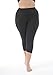 ZERDOCEAN Women's Plus Size Soft Stretchy Basic Capri Leggings Black 2X