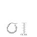 Amazon Collection Sterling Silver Twist Hoop Earrings