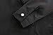 Shirts for Women Stand-Up Collar Vintage Victoria Ruffle Long Sleeve (M, BS02-Black)
