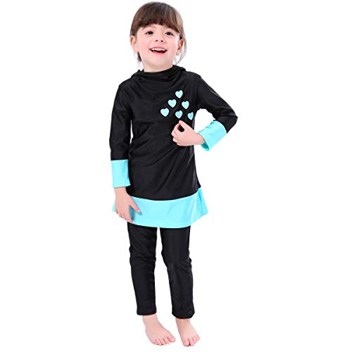 Bmeigo Muslimische Bademode Mädchen - Burkini Schwimmanzug Long Sleeved Kinder Bescheidenen Badeanzüge – Bild 3