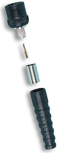 VITELEC VBI10-2031 INSULATED BNC CRIMP PLUG [Pack Size: 3] Pro-Series (MULTIPACK)