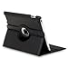 RUBAN Case Compatible with iPad 2 3 4 (Old Model) 9.7 inch Tablet, 360 Degree Rotating Automatic Wake/Sleep Stand Case with Screen Protector - Black