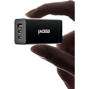 65w PD 急速充電器 type-c 【世界最小クラス・3台同時に急速充電・超軽量】 