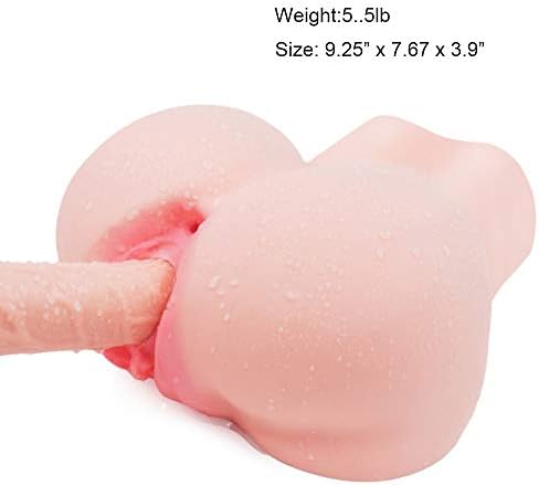 Vibrant Ergonomics Huge Size Torso Mould High Quality TPR Safety Material Soft Relaxation Skin-Friendly Reality Male Self-Amusement Toys (Color : Meat Color)
