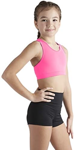 Girls Stylish & Supportive Basic Sports Bra with Integrated Bra Shelf Liner Dance, Gym, Yoga, Cheer!