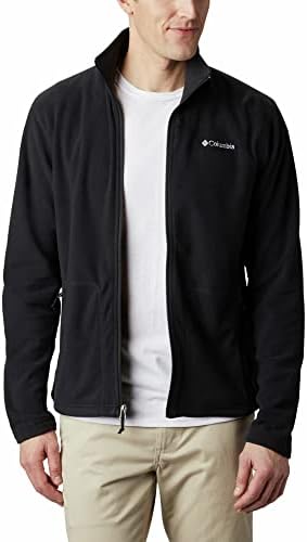 Casaco de lã com zíper completo columbia masculino, preto 010, m