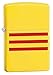 Zippo Lighter: South Vietnam Flag - Lemon Matte 79821