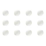 ButtonMode Fabric Covered Satin Trim Buttons with Metal Shank Back Includes 1-Dozen Buttons Measuring 10mm (3/8 Inch), Ivory, 12-Buttons