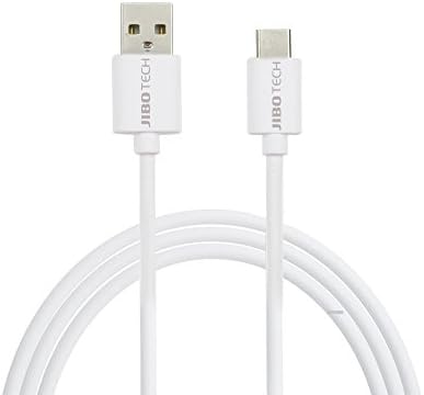 Jibo USB Type C Cable, USB 2.0 Type C to Type a Reversible Hi-speed Fast Charging Data Cable Cord for Nexus 6p 5x,oneplus2,2015 Macbook 12inch,nokia N1,pixel C,and More,ABS TPE (White, 3FT)