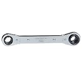 Klein Tools KT223X4 Lineman's Ratcheting 4-in-1 Box Wrench