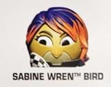 Star Wars Angry Birds Rebels Sabine Wren Bird Telepod Figure with Teleporter Base