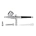 Oxygen Infusion Facial Spray Gun, Double Action Gravity Trigger Air and Paint Water for Nail painting Inkjet Tattoo Skin Moisturizing Clean Pores (0.2mm Caliber)