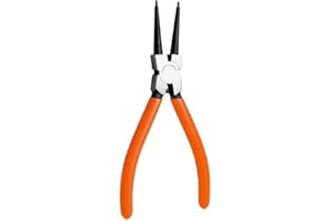 WSJIABOFUX Orange Red Heavy Duty 7" EXTRA LONG External Straight Retaining Ring Clip Circlip Removal Plier Snap-Ring Pliers, Slip-Joint Pliers Side-Cutting Plier Sets Needle-Nose