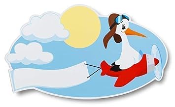 Klapperstorch Storch Schild Zur Geburt Eines Baby Fur Draussen