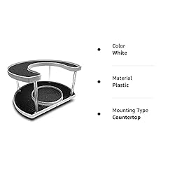 Spice Rack Organizer for Cabinet 2 Tier Lazy Susan