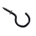 National Hardware N119-729 2023 Cup Hooks in Black, 1", 30 piece