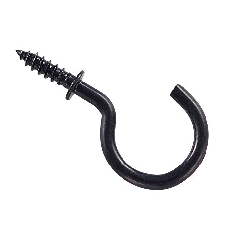 National Hardware N119-729 2023 Cup Hooks in Black, 1", 30 piece