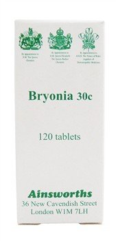 Ainsworths 30C Bryonia Homoeopathic Remedy - Pack of 120 Tablets