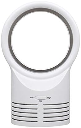 Tuals Bladeless Fan Portable Mini Super Quiet Sleeping Electric Safe Two Speed Air Cooling Table Fans for Work Sleep Study