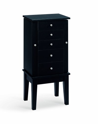 black jewelry armoire