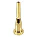 Whitelotous Gold Plated Trumpet Mouthpiece Meg 3C Size for Bach New