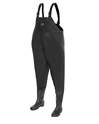 RawPol Angleroverall Schwarz PVC Unisex-Erwachsene Anglerbekleidung Fishing – Bild 3