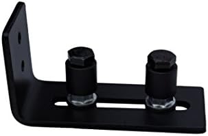 BarnWare Channel Guide Black Powder Coated Floor Barn Door Stay Roller