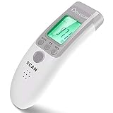 Berrcom Digital Non Contact Infrared Forehead Thermometer - 3-Modes Body/Surface/Room Temperature Reading Device &ndash; Baby Thermometer - LCD Display Infrared Thermometer - CE and FDA Approved